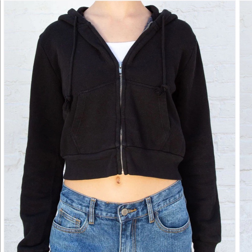Brandy Melville cropped hoodie sweatshirt